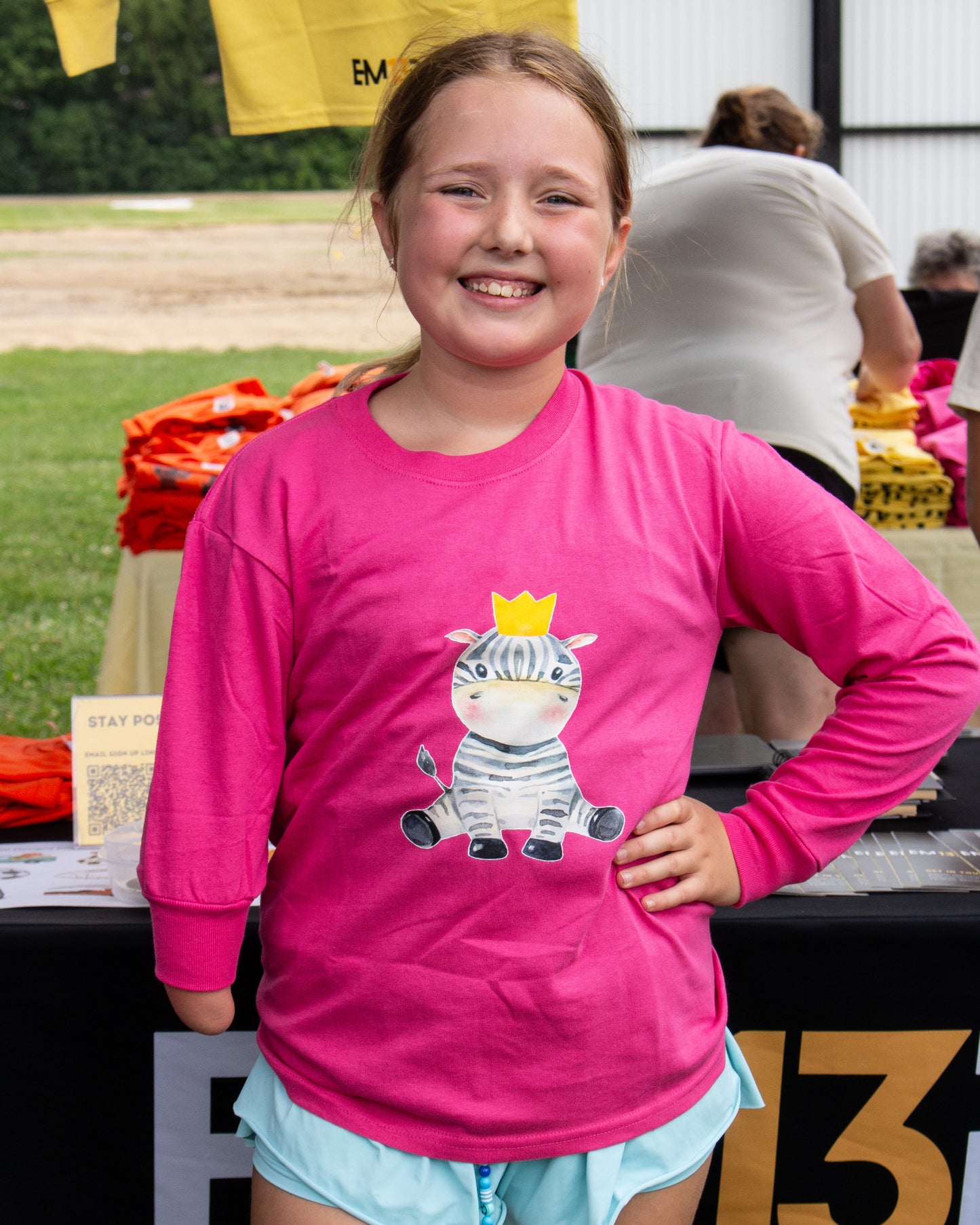 Adaptive Clothing Top Long-sleeve Zebra Print