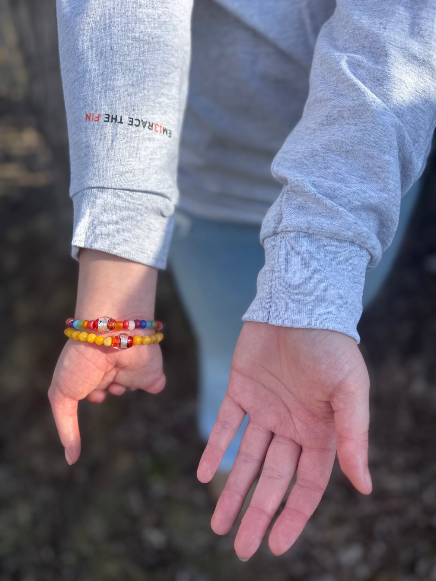 Lucky Fin X EM13RACE Collab Long Sleeve ADAPTED LONG SLEEVE SHIRT