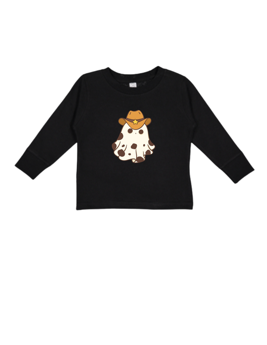 Cowboy Ghost Long Sleeve Adaptive Shirt